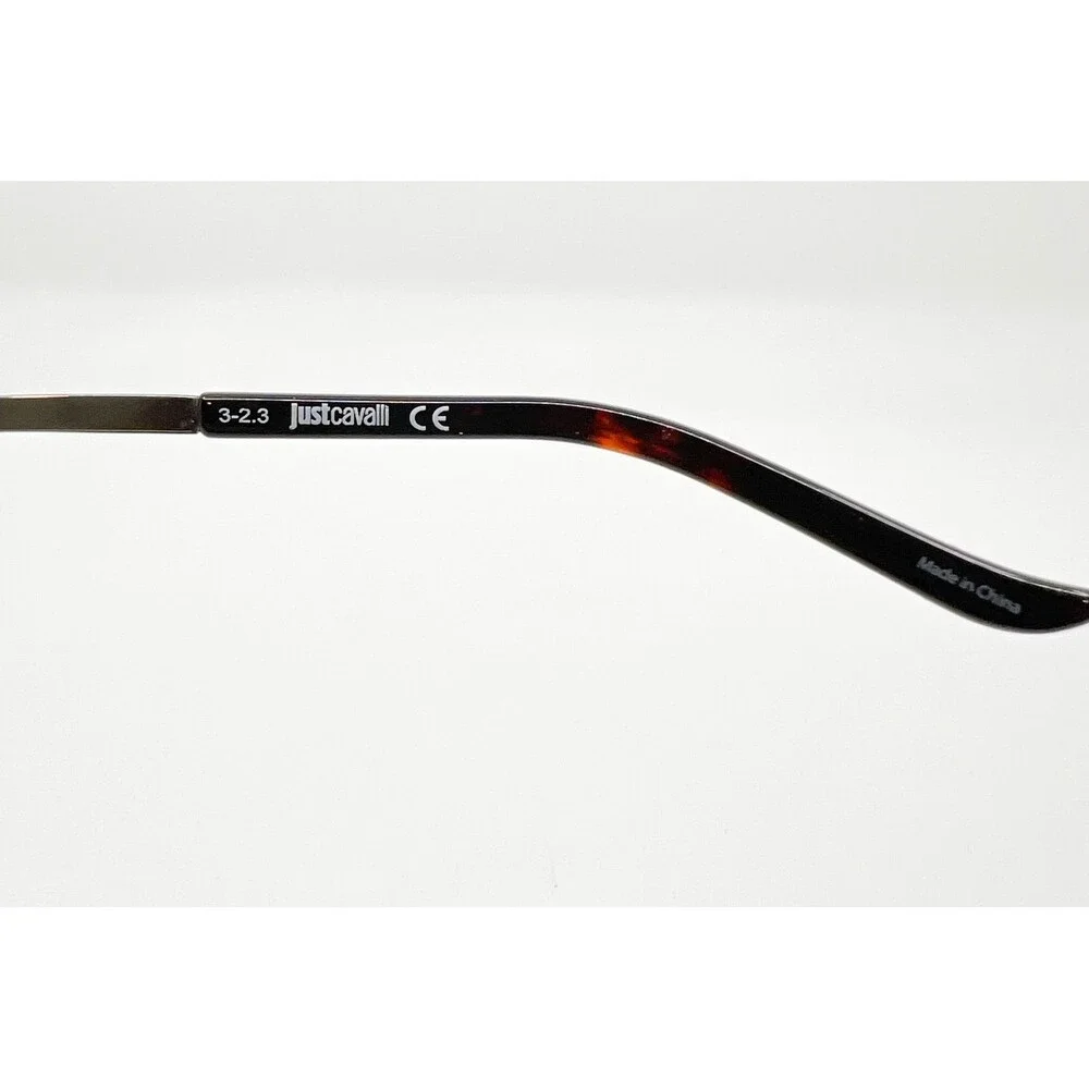 Just Cavalli Eyeglasses Women Brown JC636S Snake Detail 60-15-135